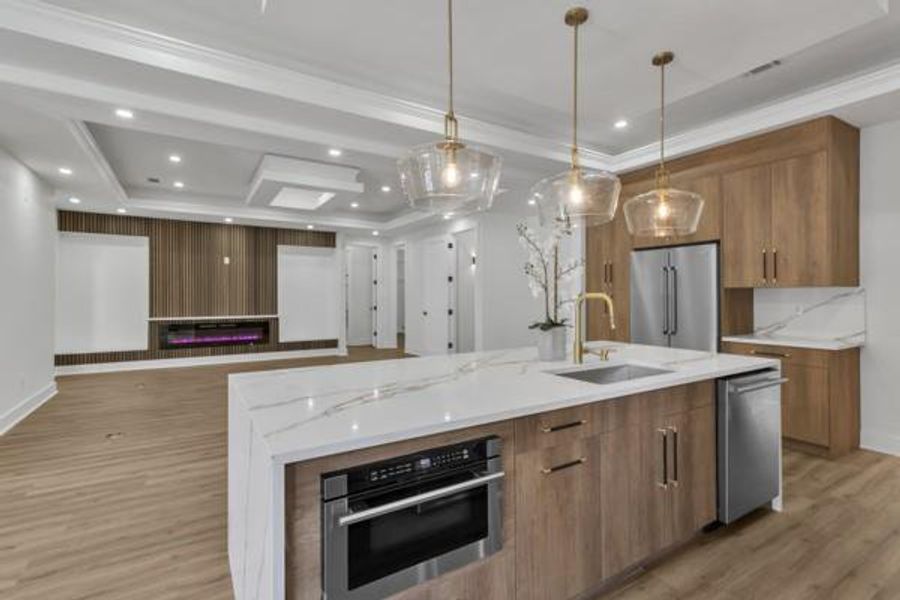 Furnished interior view inside a new home in , Atlanta (Image 11).