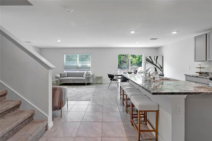 Furnished interior view inside a new home in , Tampa (Image 18). Furnished interior view inside a new home in , Tampa (Image 18).