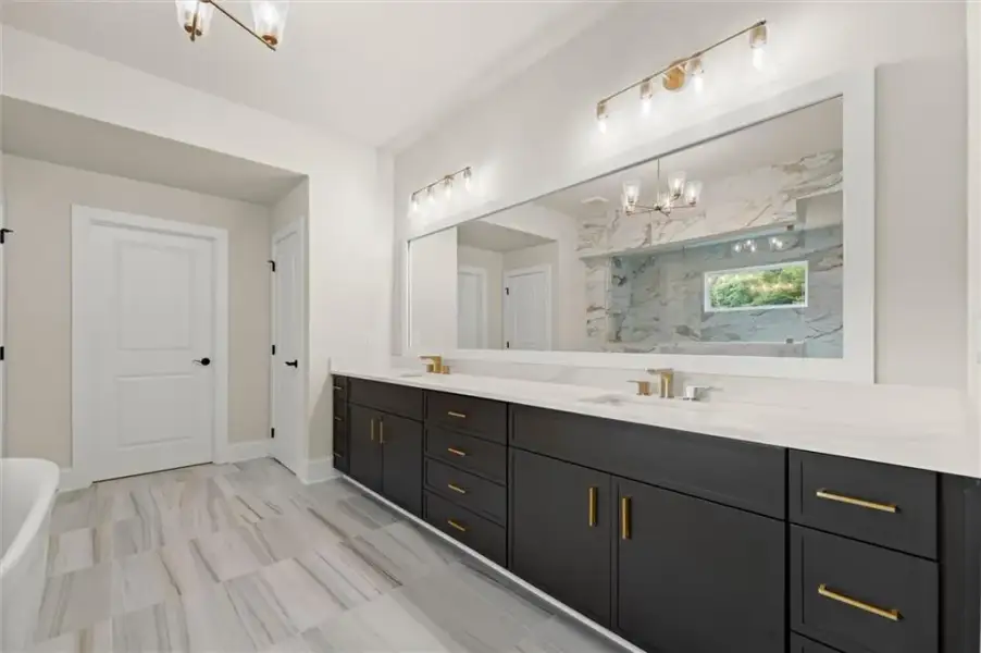 Furnished interior view inside a new home in , Flowery Branch (Image 9).