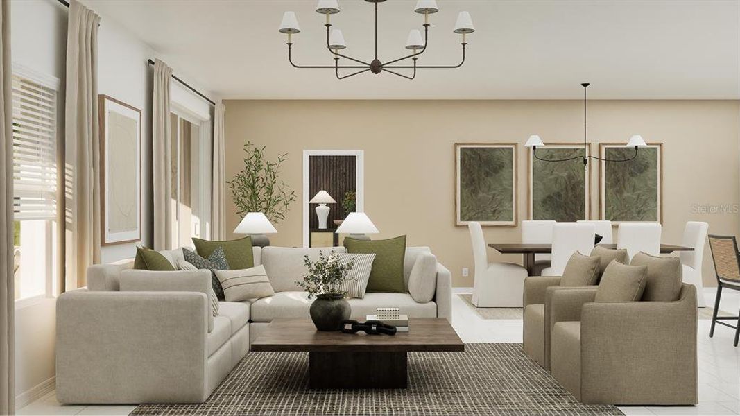 Furnished interior view inside a new home in , Englewood (Image 3).