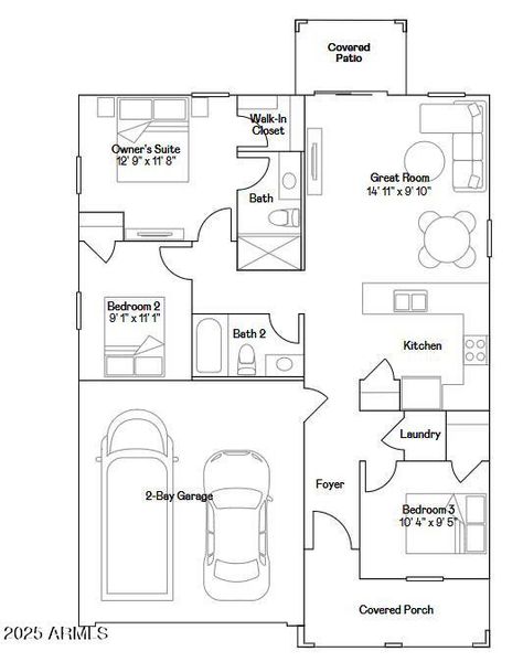Berkley Premier 3452 Floorplan