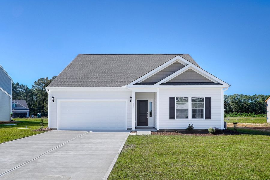 Front exterior of a new home in Allston Park, Calabash, NC, highlighting curb appeal (Image 1). Front exterior of a new home in Allston Park, Calabash, NC, highlighting curb appeal (Image 1).