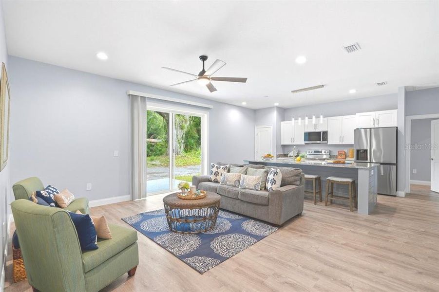 Furnished interior view inside a new home in , Deland (Image 16).