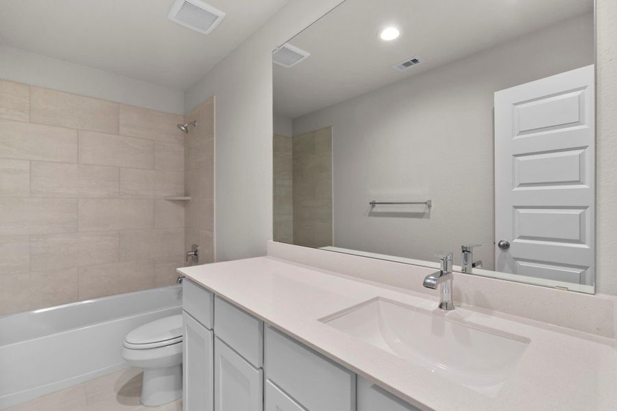 Furnished interior view inside a new home in , Houston (Image 8).