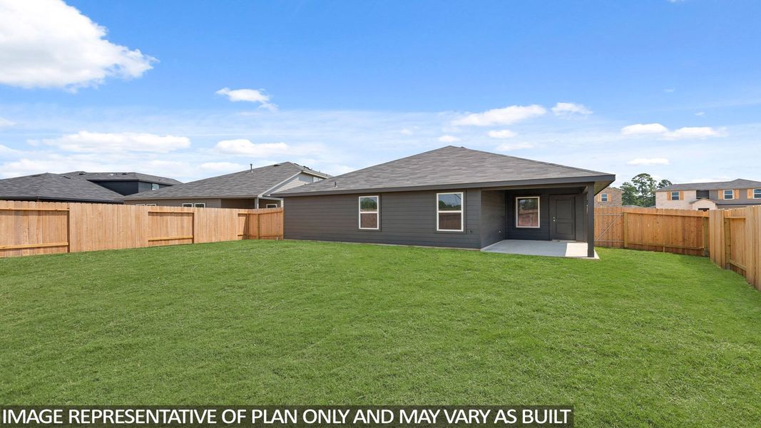 Representative exterior details of a home built from the Plan by D.R. Horton in New Waverly Station, New Waverly (Image 3).