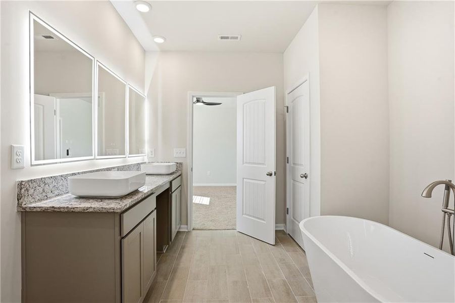 Furnished interior view inside a new home in The Woodlands Preserve, Jackson (Image 8).