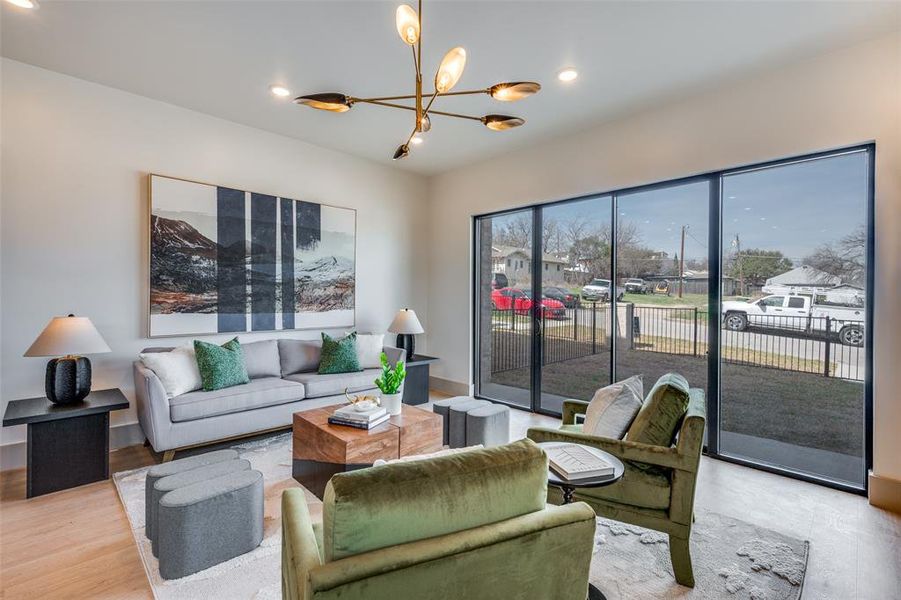 Furnished interior view inside a new home in , Fort Worth (Image 5). Furnished interior view inside a new home in , Fort Worth (Image 5).