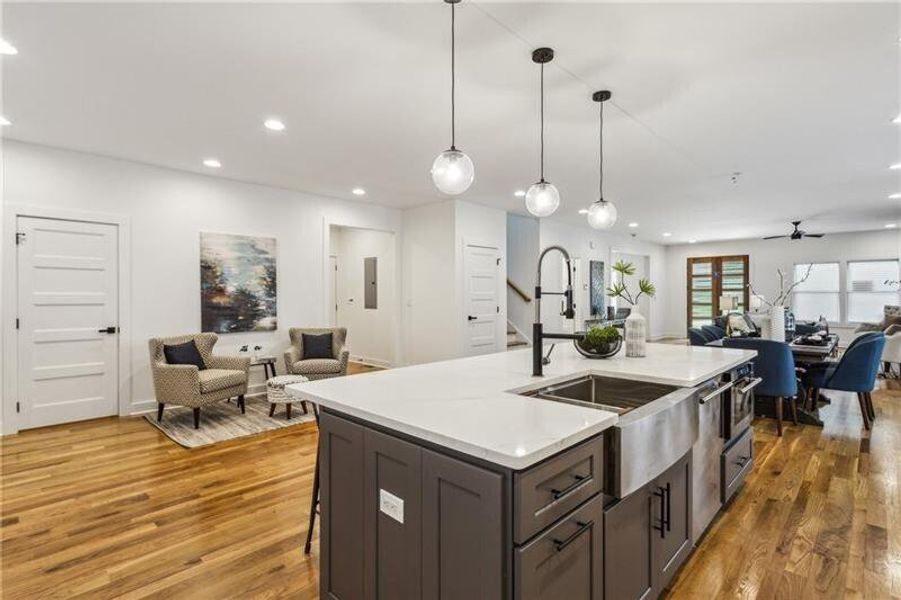 Furnished interior view inside a new home in , Atlanta (Image 16).