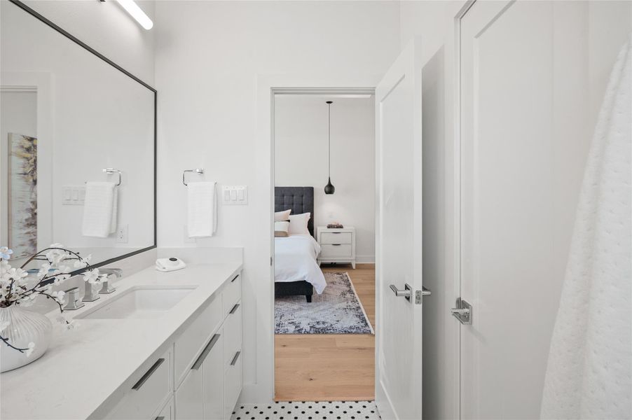 Furnished interior view inside a new home in , Houston (Image 16).