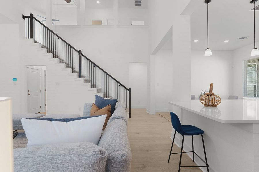 Representative furnished interior of a home built from the Grace by Chesmar Homes in Santa Rita Ranch, Liberty Hill (Image 10).