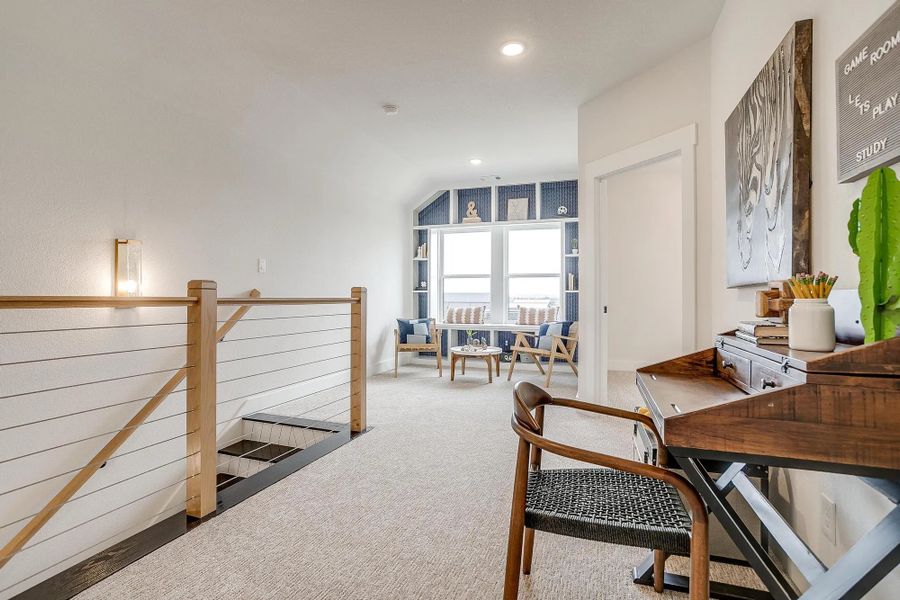 Representative furnished interior of a home built from the The Carley by Elmwood Custom Homes in Matthews Farm, Venus (Image 15).