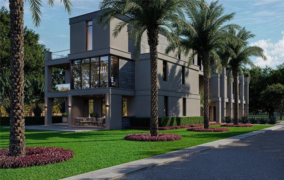 Exterior details and patio area of a home in , St. Petersburg (Image 7).
