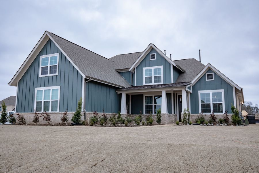 Representative exterior photo of a completed home built from the Willow by Grant & Co in Manor at Hall Creek, Arlington, TN (Image 30).
