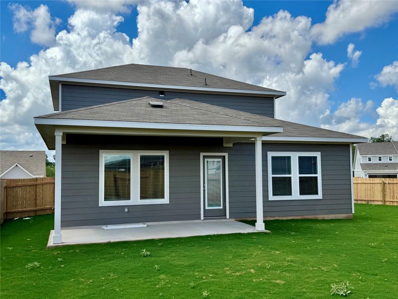 Back of house featuring a patio and a fenced backyard Back of house featuring a patio and a fenced backyard