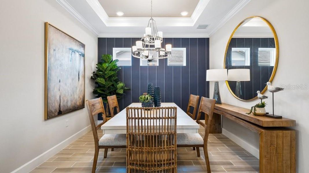 Furnished interior view inside a new home in Esplanade at Wiregrass Ranch, Wesley Chapel (Image 15).