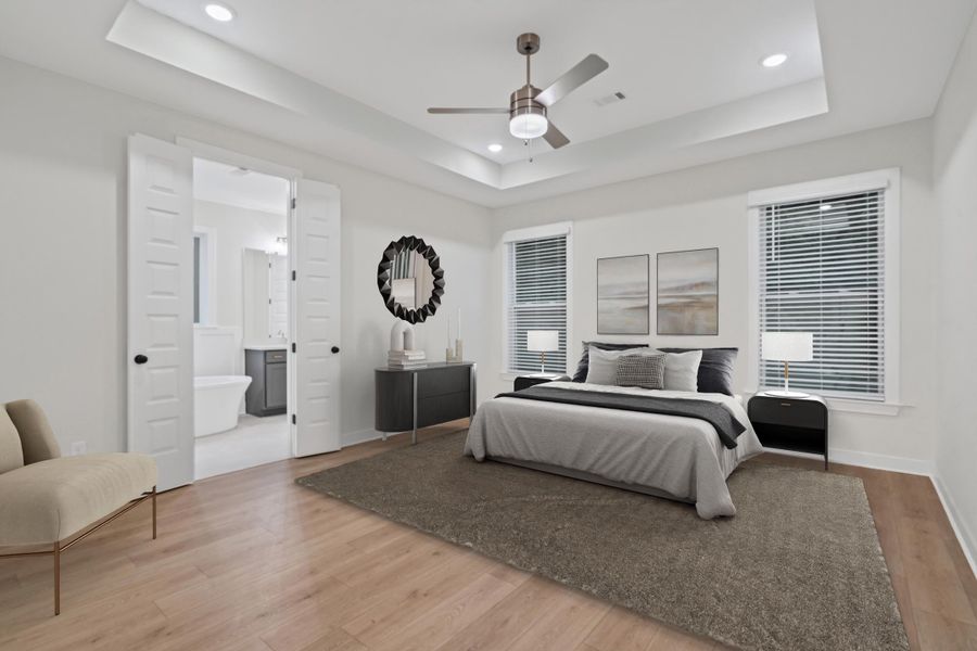 Furnished interior view inside a new home in Walker Farms, Bartlett (Image 11).