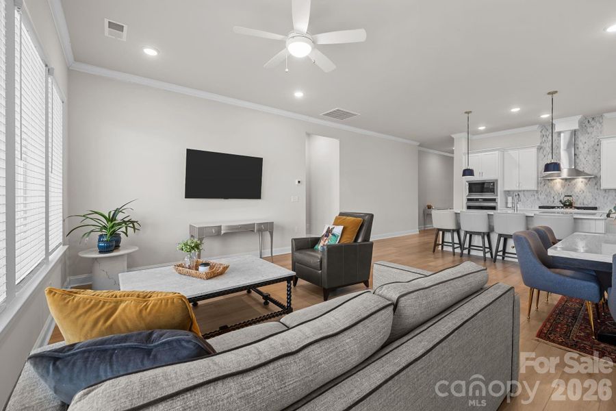 Furnished interior view inside a new home in Encore at Streamside - Classic Series, Waxhaw (Image 13).