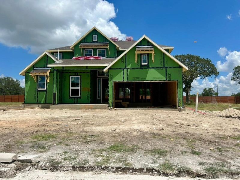 Property under construction featuring a porch