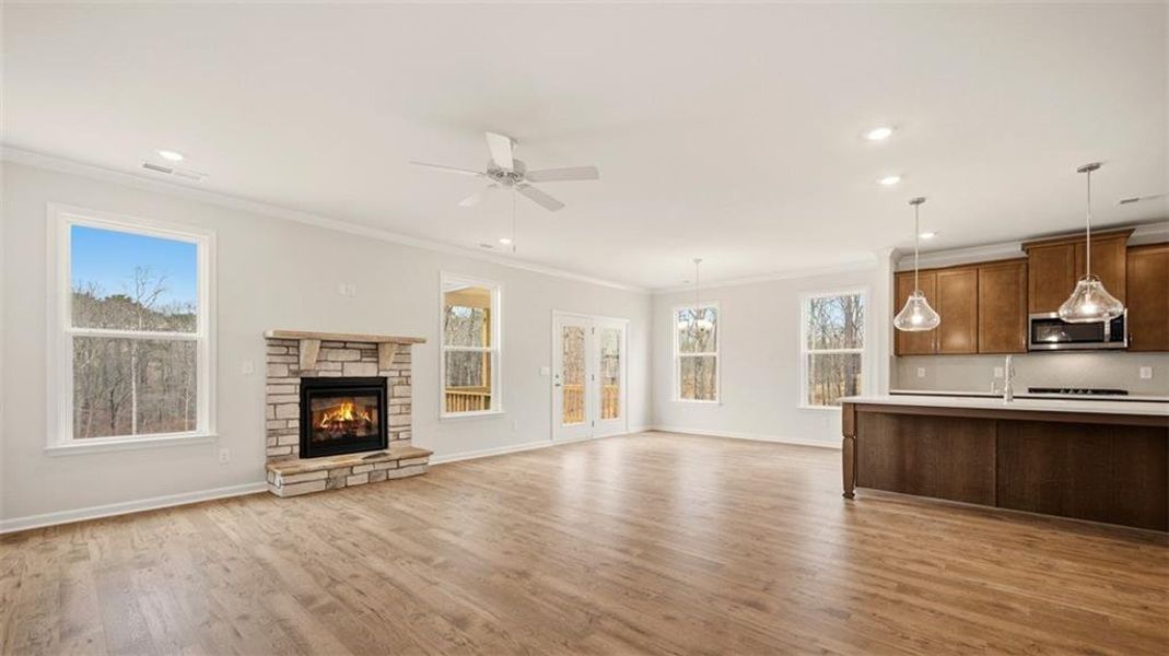 Spacious, unfurnished interior of a new home in The Gates at Pates Creek, Hampton (Image 31).
