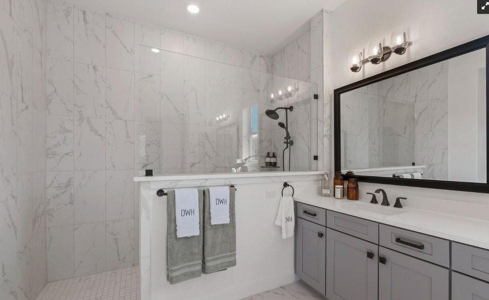 REPRESENTATIVE PHOTO: Large walk-in shower with 2 shower heads! REPRESENTATIVE PHOTO: Large walk-in shower with 2 shower heads!