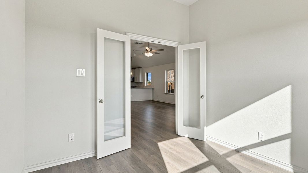 Furnished interior view inside a new home in The Oaks, Red Oak (Image 38).