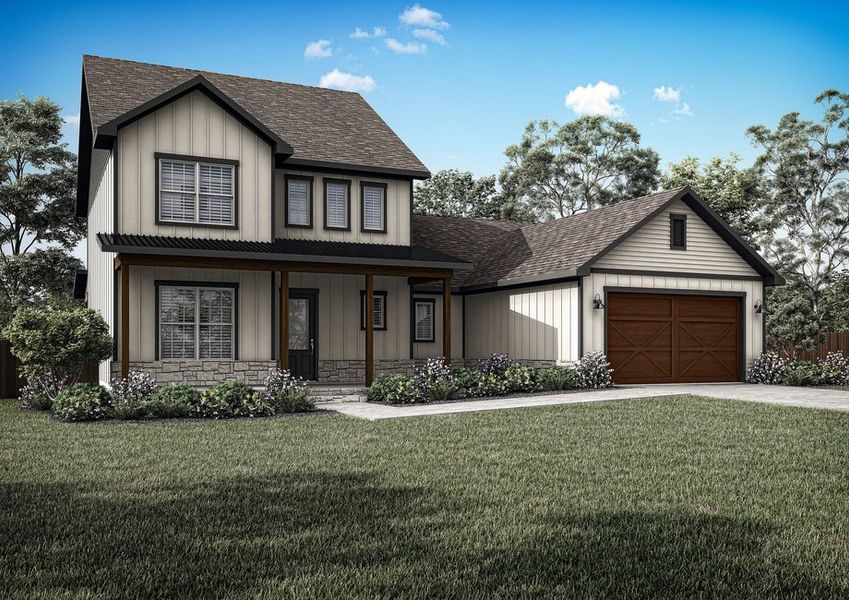 The Nichols exterior elevation. The Nichols exterior elevation.