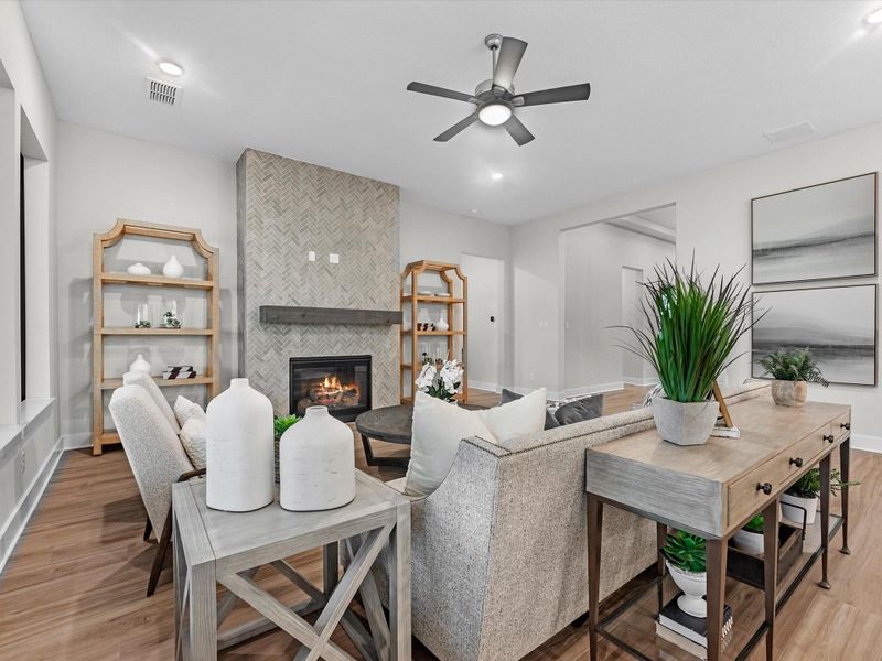 Furnished interior view inside a new home in , Fulshear (Image 14).