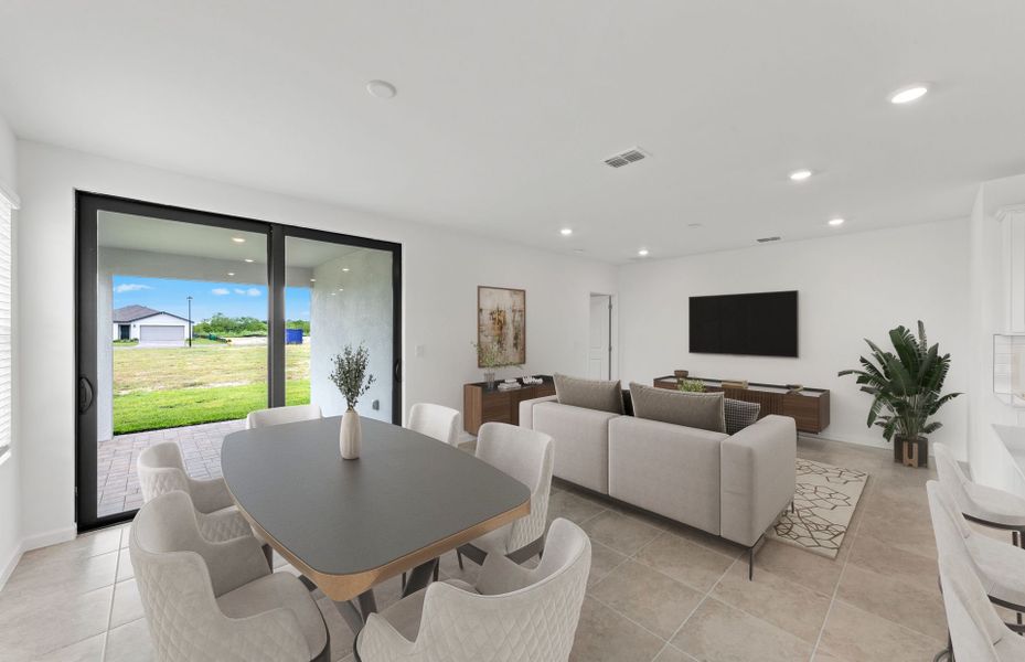 Furnished interior view inside a new home in Caloosa Cove, Labelle (Image 4). Furnished interior view inside a new home in Caloosa Cove, Labelle (Image 4).