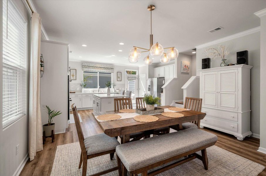 Furnished interior view inside a new home in , Summerville (Image 12). Furnished interior view inside a new home in , Summerville (Image 12).