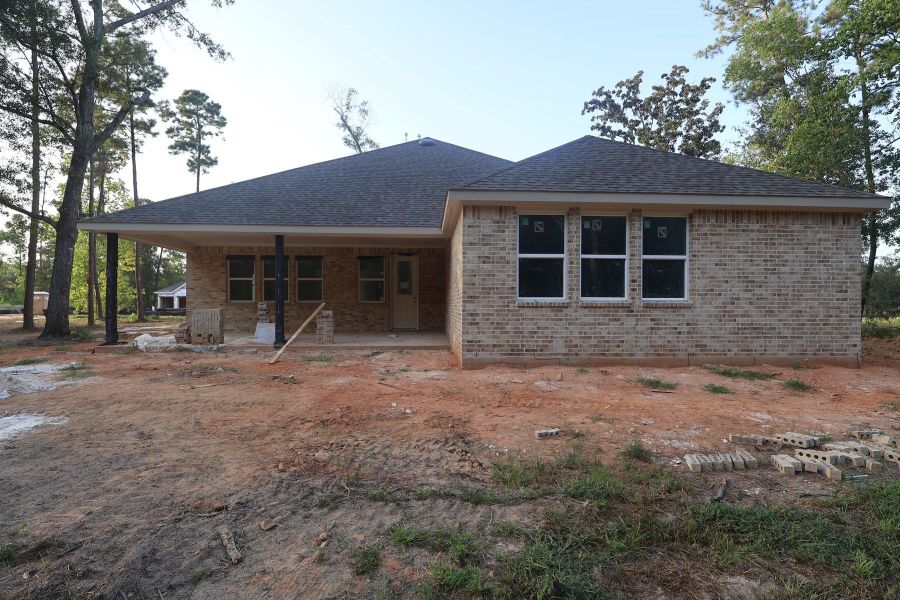 Backyard with covered patio - still under construction! Backyard with covered patio - still under construction!