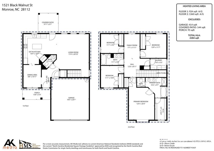 2D floor plan layout of this home in , Monroe, NC (Image 4).