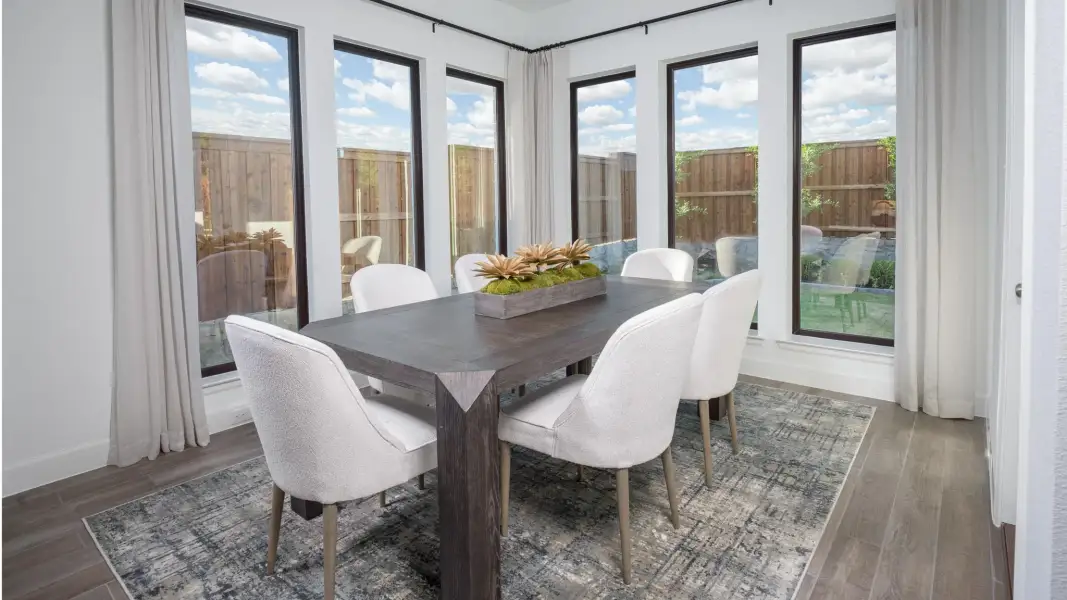 Furnished interior view inside a new home in Parkside on the River West, Georgetown (Image 13).