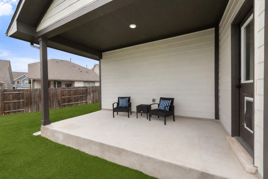 Exterior details and patio area of a home in , Dripping Springs (Image 4). Exterior details and patio area of a home in , Dripping Springs (Image 4).