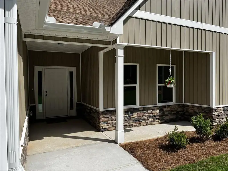 Exterior details and patio area of a home in , Hiram (Image 4).