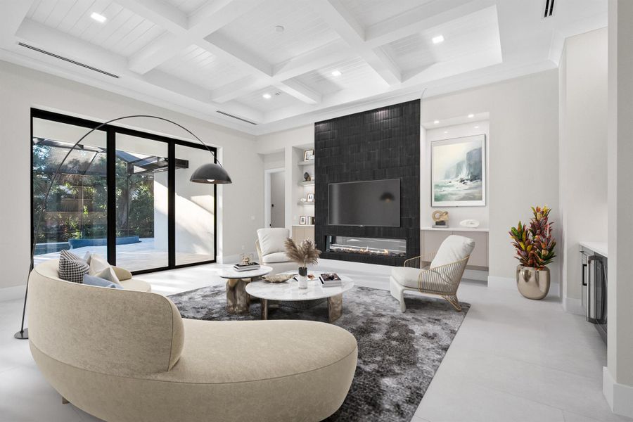 Furnished interior view inside a new home in Seaglass, Vero Beach (Image 7).