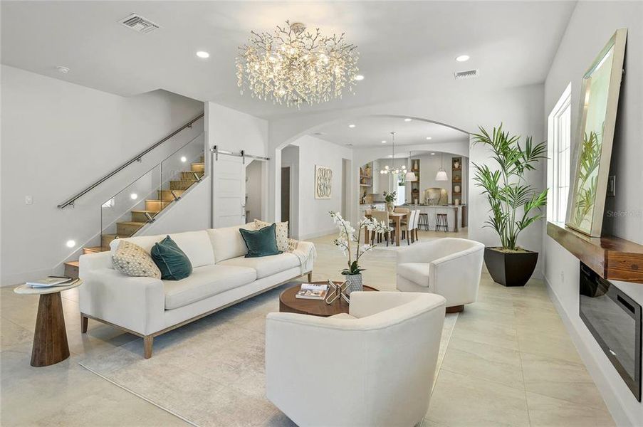 Furnished interior view inside a new home in , Winter Park (Image 45).