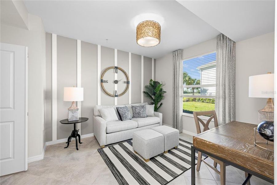 Furnished interior view inside a new home in Calusa Country Club, Lakewood Ranch (Image 11).