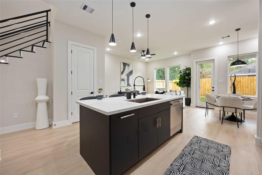 Furnished interior view inside a new home in , Houston (Image 4).