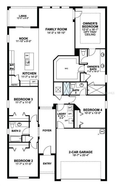 2D floor plan layout of this home in Bay Lake Farms, St. Cloud, FL (Image 2). 2D floor plan layout of this home in Bay Lake Farms, St. Cloud, FL (Image 2).
