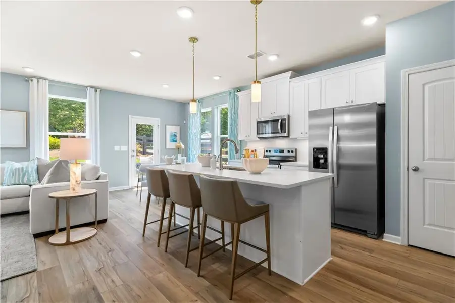 Furnished interior view inside a new home in Langley Overlook, Loganville (Image 12). Furnished interior view inside a new home in Langley Overlook, Loganville (Image 12).