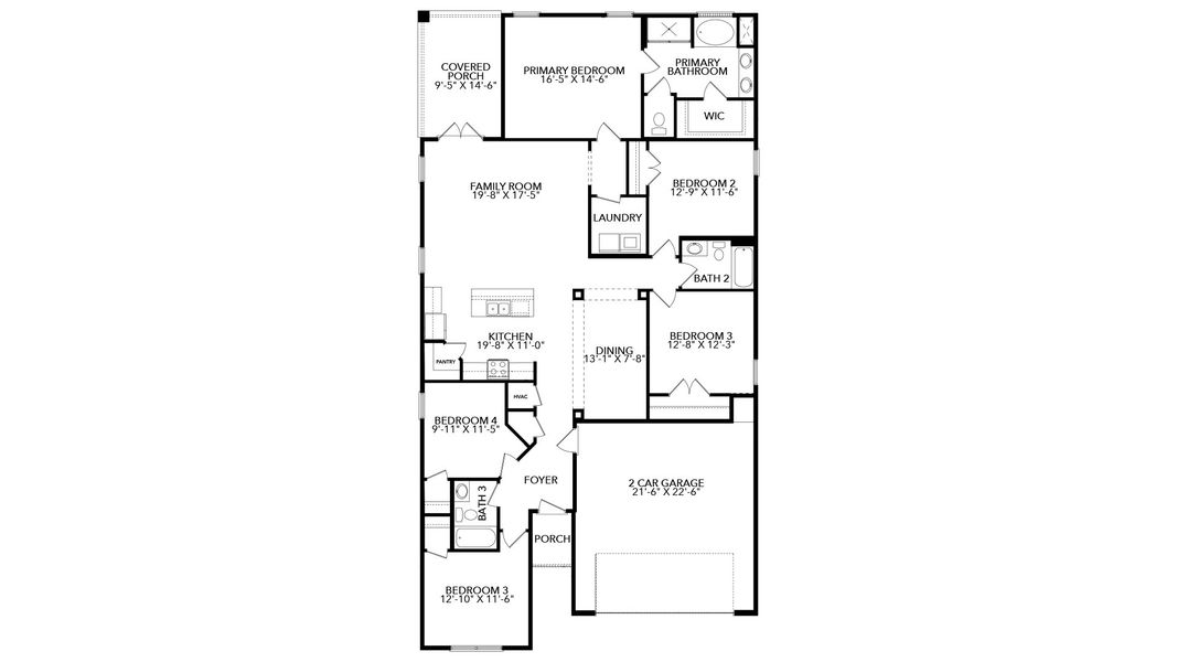 2D floor plan layout of this home in Buffer Farms, Port Saint Joe, FL (Image 5). 2D floor plan layout of this home in Buffer Farms, Port Saint Joe, FL (Image 5).