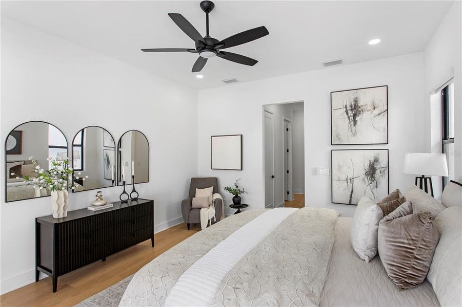 Furnished interior view inside a new home in , Tampa (Image 37).