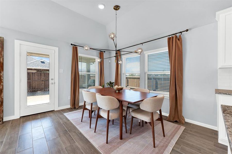 Furnished interior view inside a new home in Woodstone, Providence Village (Image 12). Furnished interior view inside a new home in Woodstone, Providence Village (Image 12).