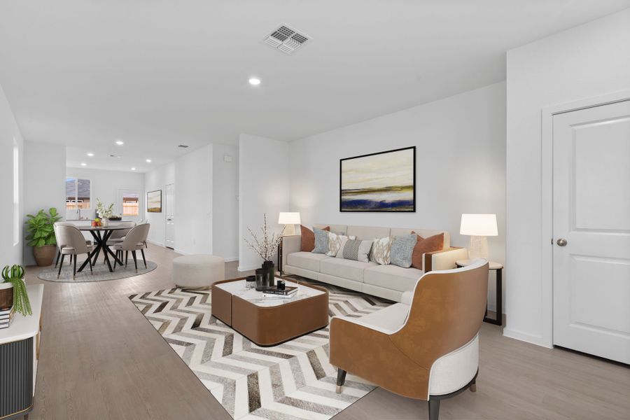 Representative furnished interior of a home built from the Becket by Centex in Stokesbury, Waller (Image 6). Representative furnished interior of a home built from the Becket by Centex in Stokesbury, Waller (Image 6).