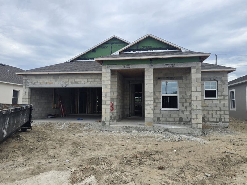 In-progress construction of a new home in Villa Pass, Mascotte, FL (Image 34). In-progress construction of a new home in Villa Pass, Mascotte, FL (Image 34).