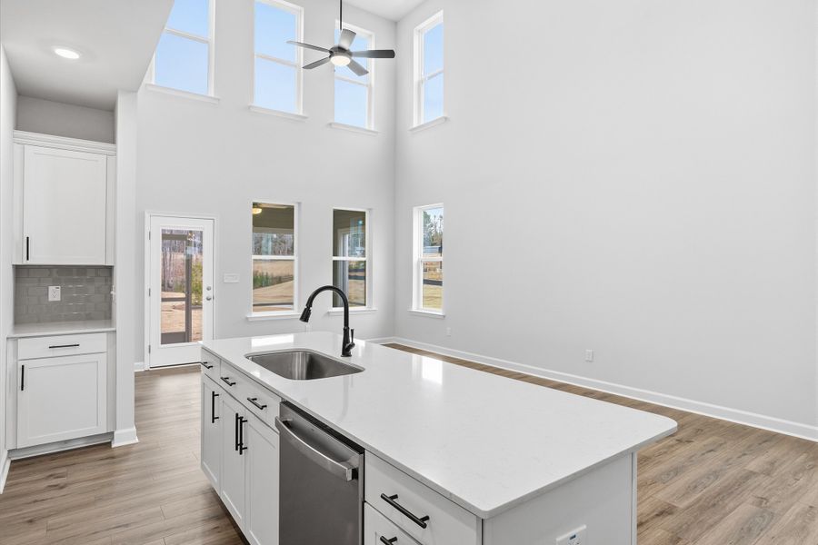 Furnished interior view inside a new home in Ovation at Sweetbrier, Durham (Image 12). Furnished interior view inside a new home in Ovation at Sweetbrier, Durham (Image 12).