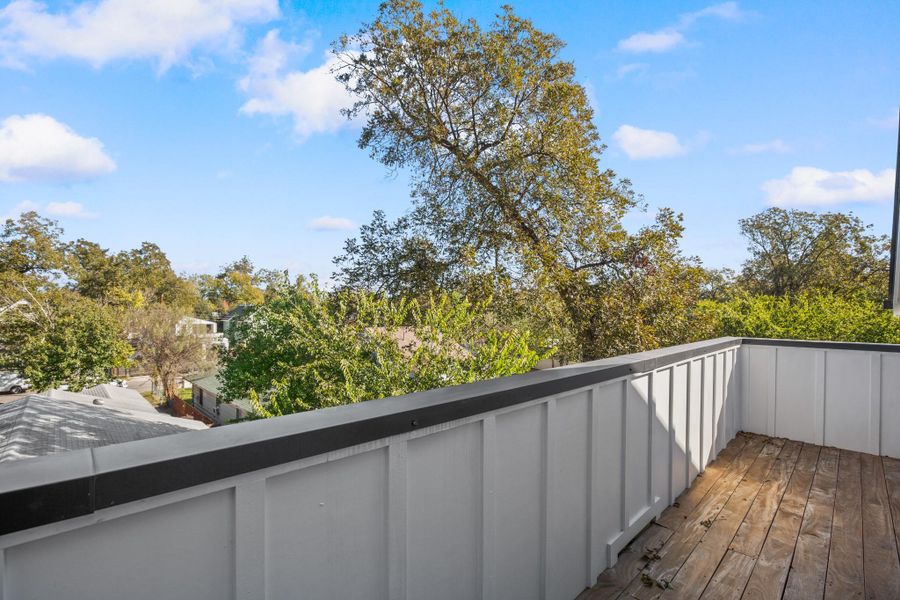 View of balcony from the third floor View of balcony from the third floor