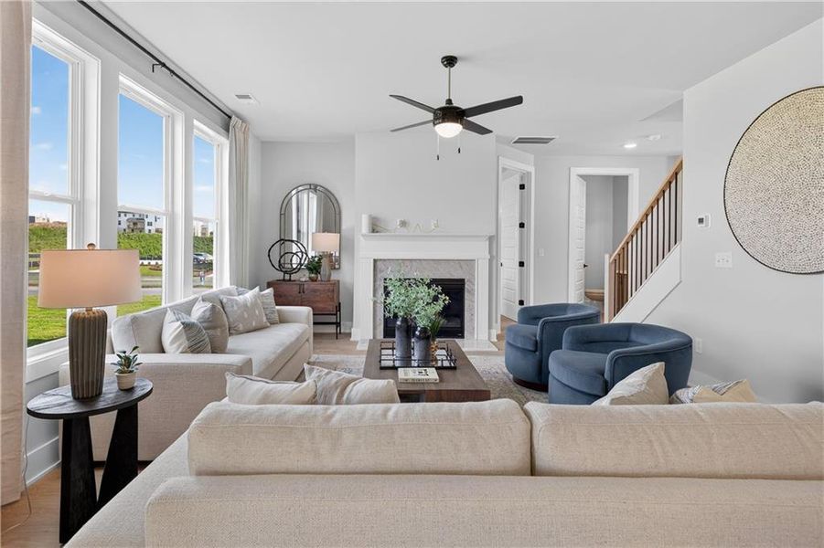 Furnished interior view inside a new home in , Gainesville (Image 9).