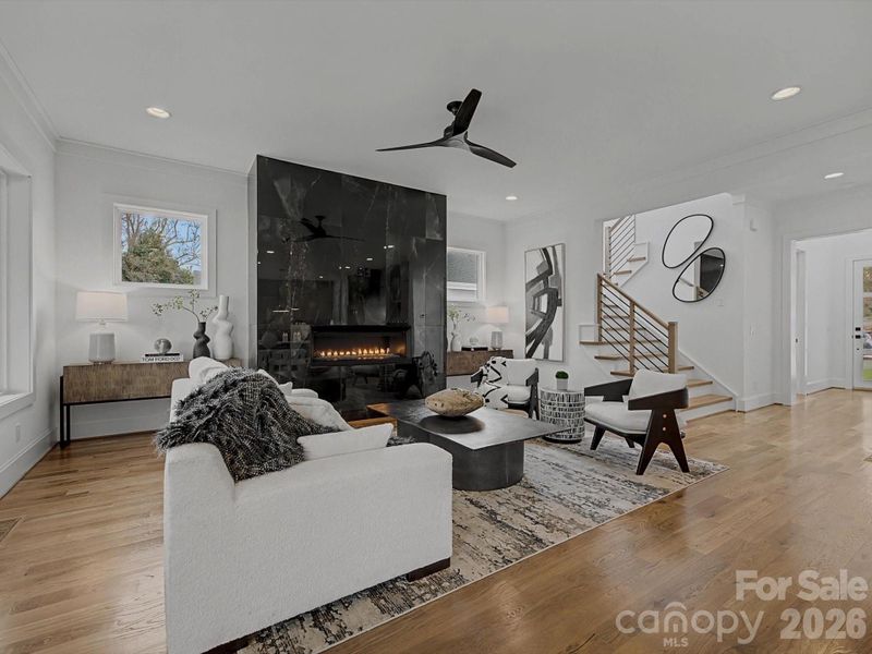 Furnished interior view inside a new home in , Charlotte (Image 41).