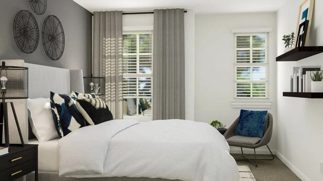 Furnished interior view inside a new home in Meadowlark Preserve, Pflugerville (Image 8).